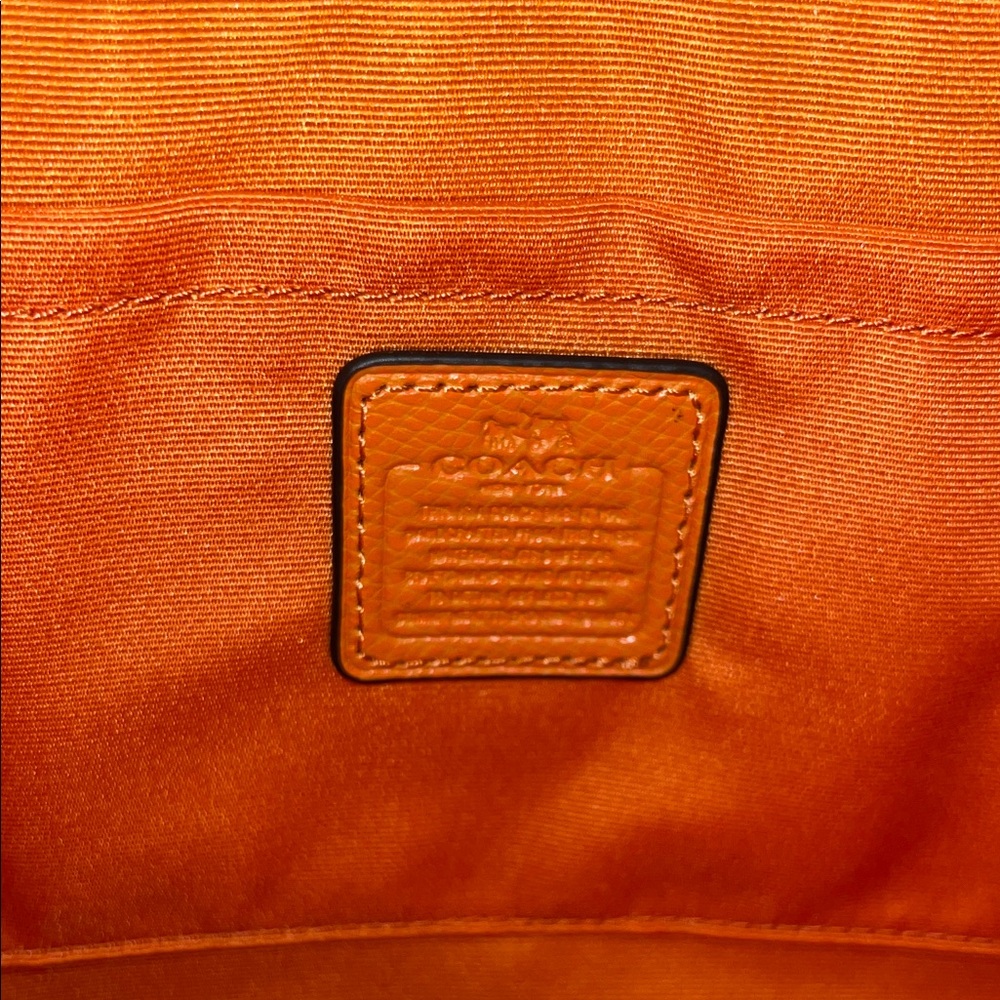 COACH STUNNING ORANGE/ PINK NWT CROSSBODY BAG - Picture 12 of 13